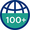 100+ countries reached by Philips