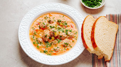 Суп c фрикадельками