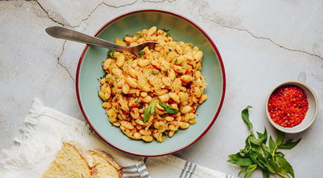 Тушеная фасоль